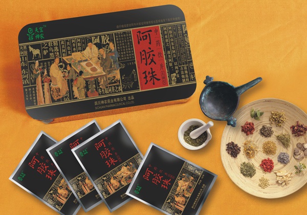 阿胶珠中药饮片保健品包装设计