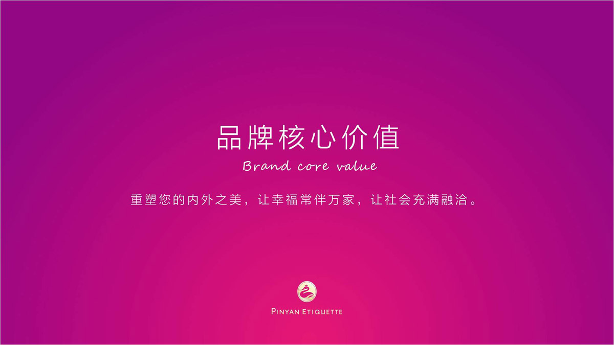 品颜礼仪商学院品牌文化梳理与品牌LOGO设计_品牌故事及核心价值提炼与定位分析/slogan广告语