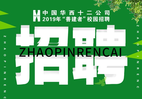 中国华西十二公司校园招聘海报设计